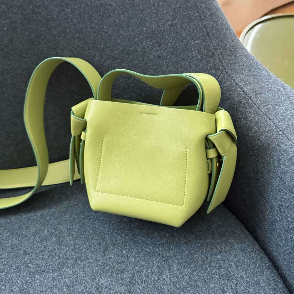 Acne Studios Micro Musubi Green Crossbody Bag - Picture 2 of 7